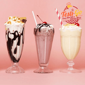 Indulge in pure bliss with our Milkshake! A velvety blend of ice cream (vanilla, strawberry, peanut, Oreo, and coconut), milk, cream, and exquisite garnishes. Irresistibly creamy and delightful!